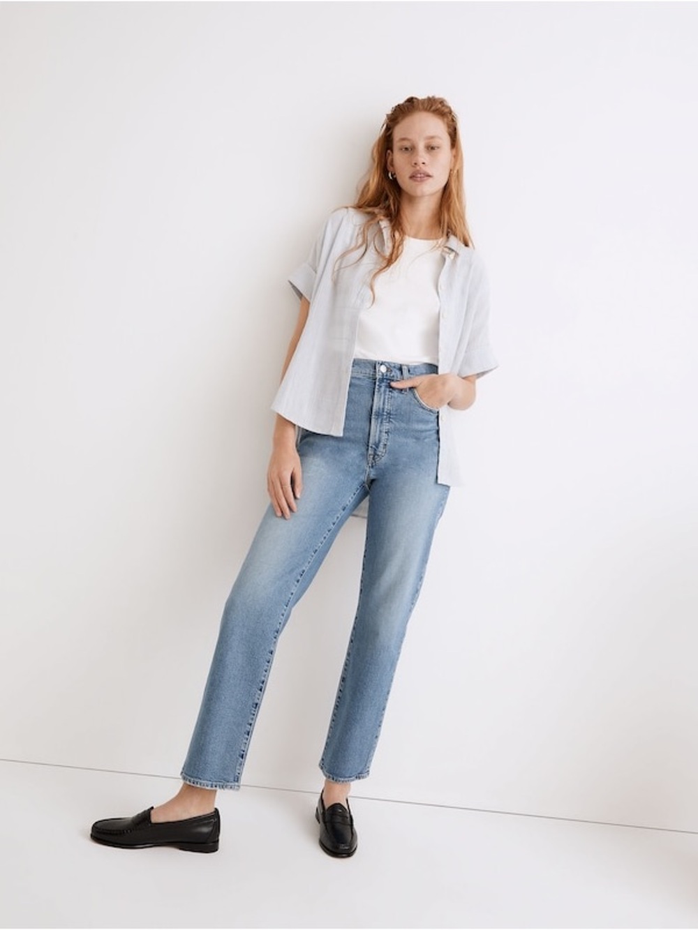 The Perfect Vintage Straight Jean in Montville Wash